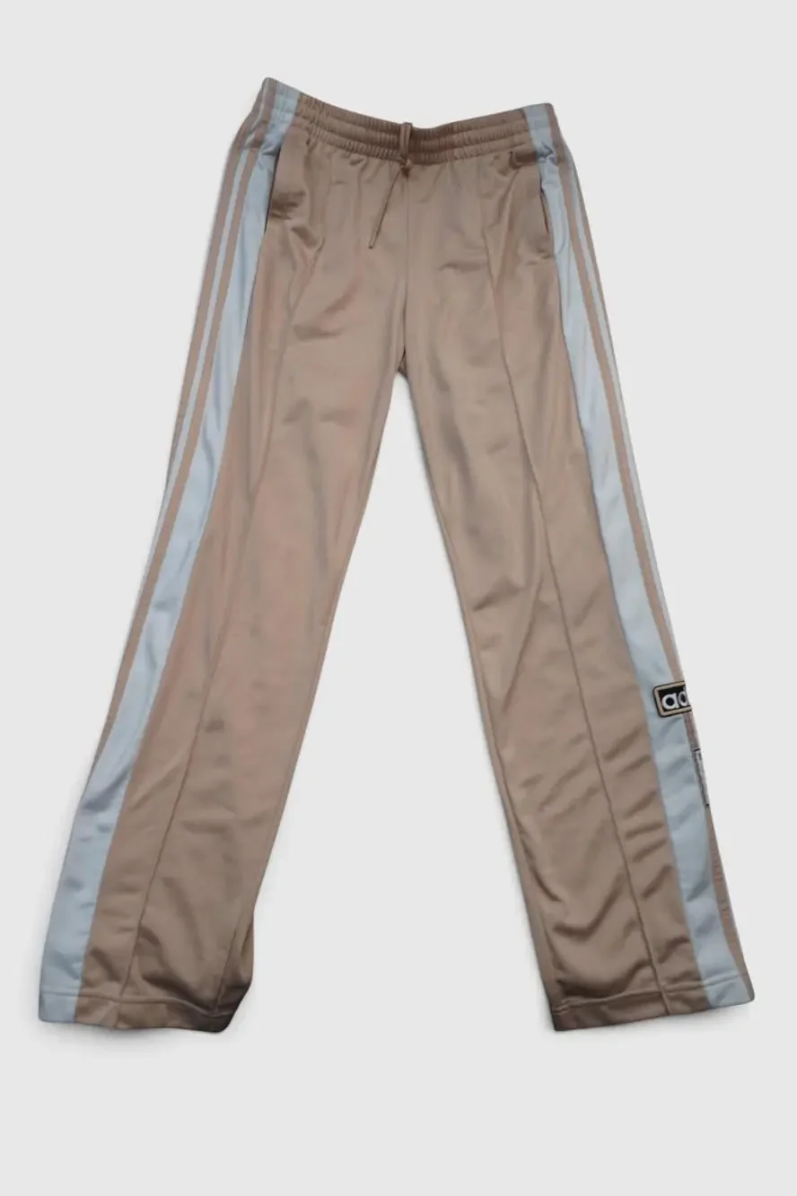 Adidas Originals Pants Mens Medium 30x30 Beige Adibreak Snap Track Tear Away